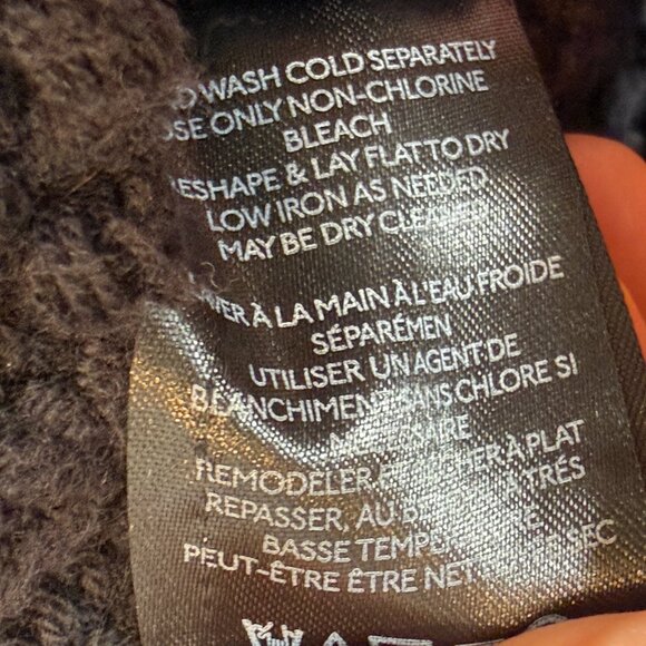 Free People My Only Sunshine Sweater Black Chunky Mock Neck Small - Picture 10 of 12